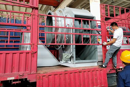 El ventilador de eliminación de polvo personalizado por el cliente tibetano fue enviado sin problemas
